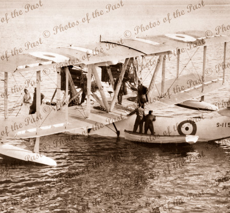 RAF Supermarine Southampton II Flying boat at Point Cook Victoria. 1928