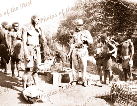Unknown patrol Papua New Guinea. Stop for a rest. c1940s