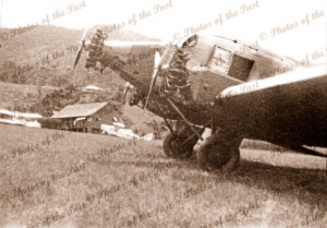 Junkers aircraft on unknown airstrip, Papua New Guinea #1 c1950s?