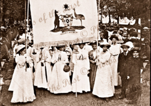 Great Suffragette Demonstration, London. 1911. Australian Contingent