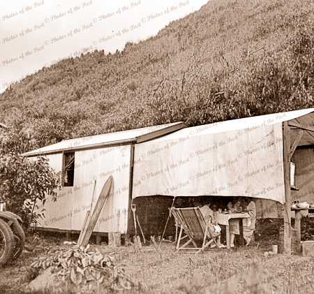 Shack at Eastern View, Victoria. Great Ocean Road. c1920s