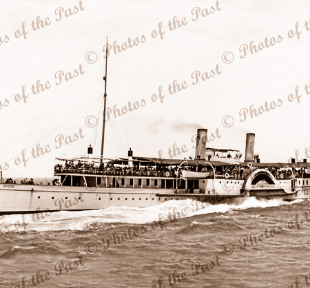 Ferry HYGEIA. Paddle Steamer