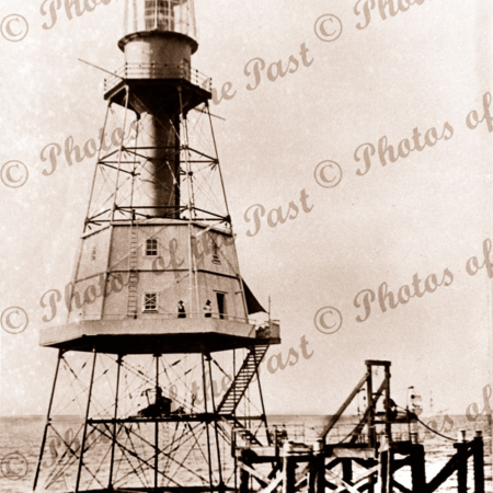 Wonga Shoal Lighthouse off of Semaphore S.A. c1910