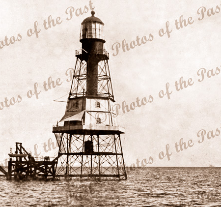 Wonga Shoal Lighthouse off of Semaphore S.A. c1900